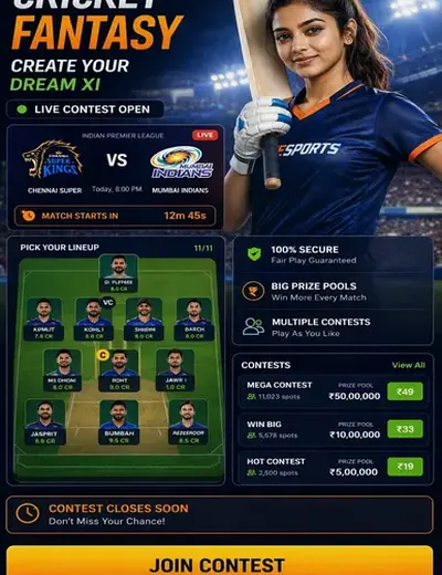 Pb77win (pb77) fantasy cricket & matchday visual 3